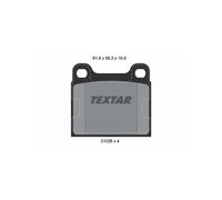Pastillas de freno 2103501 TEXTAR para MERCEDES-BENZ /8 /8 Coupé 123 Sedán SL