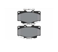 Textar 2168003 Juego Pastillas de Freno Disco Delant. para Toyota Fortuner Hilux