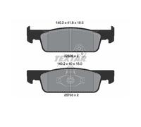 Textar 2262601 Juego Pastillas de Freno de Disco Delant. para Smart Fortwo 453