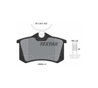 TEXTAR 2355406 Pastillas de freno trasero para Megane Scenic C3 Clio Fluence Tha