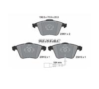 Textar 2380101 Juego Pastillas de Freno de Disco Delant. para Skoda Superb II VW