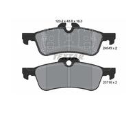 Juego de pastillas de freno TEXTAR 2404301, atrás