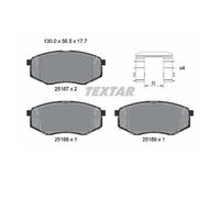 Textar 2518701 Juego Pastillas de Freno Disco Delant. para Hyundai iX20 Kia Soul