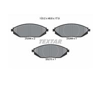 Textar 2526801 Juego Pastillas de Freno de Disco Delant. para Chevrolet Chispa