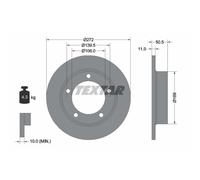 TEXTAR 2X Disco De Freno Delante Ø272 Mm Completo Para Lada Niva 2121 1700 I 4X4