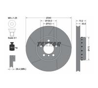 TEXTAR 92265025 Disco de freno