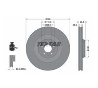 TEXTAR 2X Disco De Freno Delante Ø385 Mm Ventilado Para Audi A8 4E2 4E8 4.2