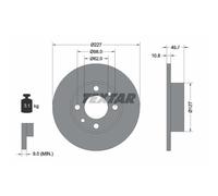 TEXTAR 2x Disco de Freno Delantero Ø227 MM Completo para MERCEDES-BENZ CLASE S