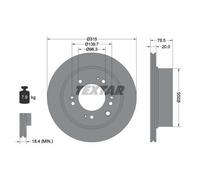 Discos de freno Textar + pastillas traseras KIA SORENTO I 2002-2011