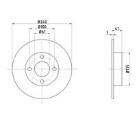 TEXTAR 2x Discos de Freno Traseros Ø240 MM Completo para Nissan Micra II K11