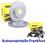 TEXTAR Discos de freno + Pastillas AUDI A3 VW GOLF 5 6 SEAT TOLEDO LEON + SKO...