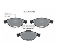 TEXTAR Forros de Freno Delantero para Alfa Romeo 147 156 Sportwagon Lancia Lybra