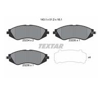 TEXTAR Forros de Freno Delantero para Chevrolet Nubira Familiar Lacetti Daewoo