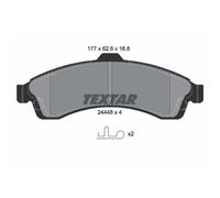 TEXTAR Forros de Freno Delantero para Chevrolet Trailblazer Isuzu Ascender 9-7X