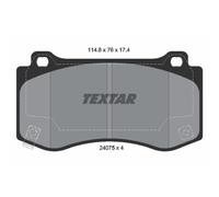 TEXTAR Forros de Freno Delantero para Chrysler 300C Touring Jeep Grand Cherokee