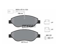 TEXTAR Forros de Freno Delantero para Fiat Bravo II Stilo Alfa Romeo Mito Delta