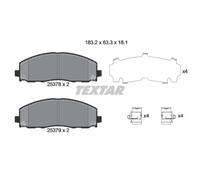TEXTAR Forros de Freno Delantero para Fiat Freemont Chrysler Grand Voyager V