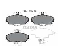 TEXTAR Forros de Freno Delantero para Honda Civic VII Hatchback Rover 200 800