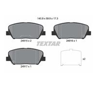 TEXTAR Forros de Freno Delantero para Hyundai i30 Coupé Kia Cee ' ' D
