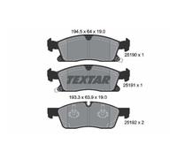 TEXTAR Forros de Freno Delantero para Jeep Grand Cherokee IV Dodge Durango