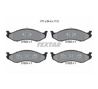 TEXTAR Forros de Freno Delantero para Jeep Wrangler II Grand Cherokee I Kia