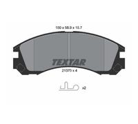 TEXTAR Forros de Freno Delantero para Mitsubishi Outlander III Citroën C-Crosser