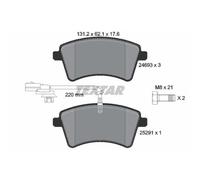 TEXTAR Forros de Freno Delantero para Renault Kangoo/Grand Nissan NV250 Bus