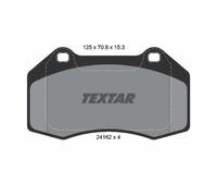 TEXTAR Forros de Freno Delantero para Renault Megane II Clio III Alpine A110