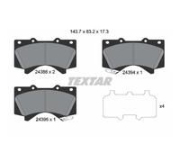 TEXTAR Forros de Freno Delantero para Toyota Land Cruiser 200 Tundra Pick-Up