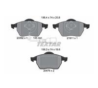 TEXTAR Forros de Freno Delantero para VW New Beetle Golf IV Variante Audi A3 Tt