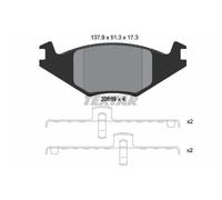 TEXTAR Forros de Freno Delantero para VW Polo Coupé Golf II Seat Ibiza Cordoba