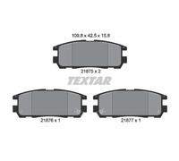 TEXTAR Forros de Freno Traseros para Opel Frontera a Monterey Isuzu Trooper II