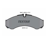 TEXTAR Forros de Freno Traseros para Renault Mascott Caja Iveco Daily III