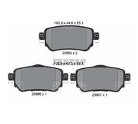 TEXTAR Freno Trasero para Nissan Qashqai II X-Trail Renault Kadjar Koleos