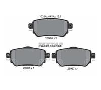 TEXTAR Freno Trasero para Nissan Qashqai II X-Trail Renault Kadjar Koleos