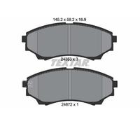 TEXTAR Juego de pastillas de freno Delantero para FORD Ranger Mk2 (ER, EQ, R)