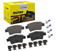 TEXTAR Juego de pastillas de freno Trasero no preparado para indicador de desgaste con accesorios 2434903 Juego de pastillas de freno