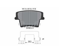 TEXTAR Juego de pastillas de freno Trasero para CHRYSLER 300 C Touring (LX, LE)