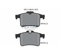 Frenado > Pastillas de freno > Juego de 4 pastillas de freno