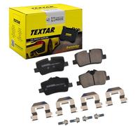 Textar Juego de pastillas de freno 2142101 preparado para indicador con accesorios Trasero