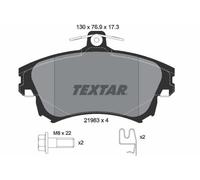 Textar Pastilla de Freno para Volvo V40 Familiar VW 645 Mitsubishi Carisma COLT