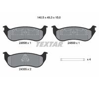 TEXTAR Pastillas Freno de Parte Trasera para Jeep Wrangler II Tj 4.0 2489803