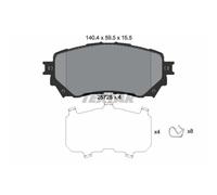 TEXTAR Pastillas Freno Delant. Apto para Mazda 6 Familiar