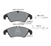 TEXTAR Pastillas Freno Delant. para Audi A6 Avant Q5