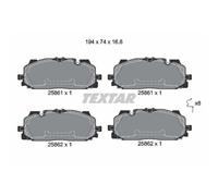 TEXTAR Pastillas Freno Delant. para Audi Q7 A5 VW Touareg