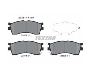 TEXTAR Pastillas Freno Delant. para Kia Rio Combi Shuma II