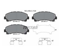 Pastillas de freno 2514901 TEXTAR para ISUZU D-MAX I D-MAX II