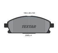 TEXTAR Pastillas Freno Delant. Sistema Nissin para Nissan X-Trail