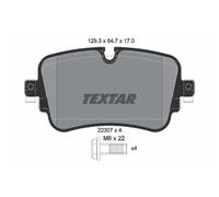 TEXTAR Pastillas Freno Trasero para Audi Q7 A8 VW Touareg