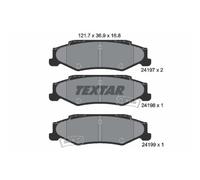 TEXTAR Pastillas Freno Trasero para Chevrolet Corbeta Cadillac XLR